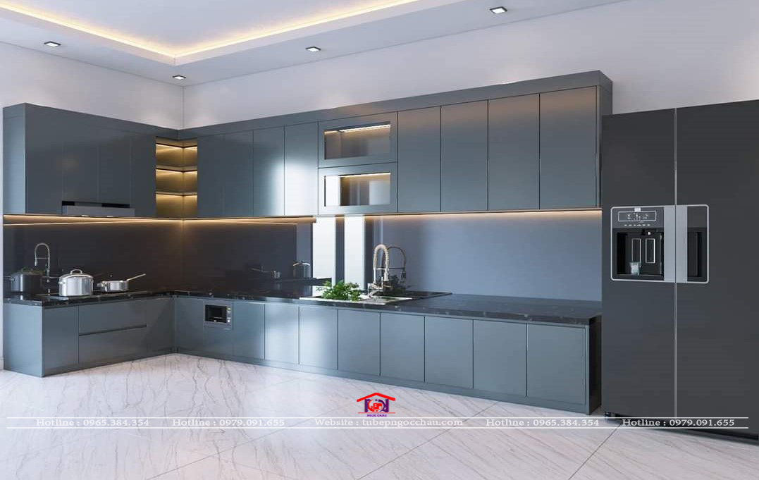 Tủ bếp acrylic AC 58