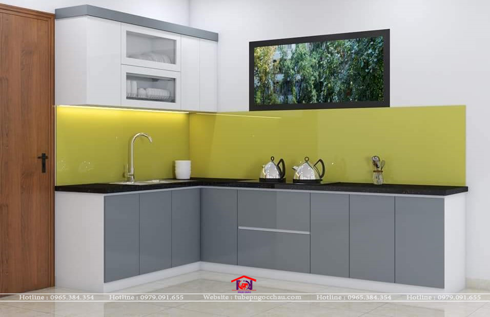 Tủ bếp acrylic AC 66