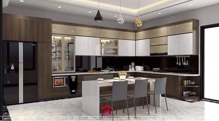 Tủ bếp acrylic 75