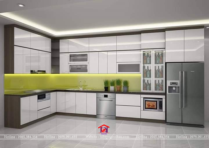 Tủ bếp acrylic TBA76