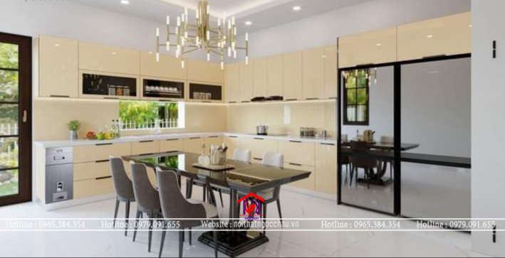 Tủ bếp inox 304 cánh kính CK17