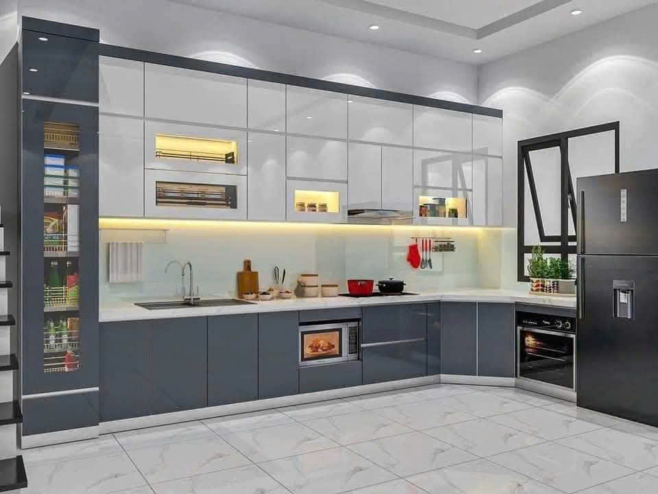 Tủ bếp Acrylic cô Hằng - Đức Giang