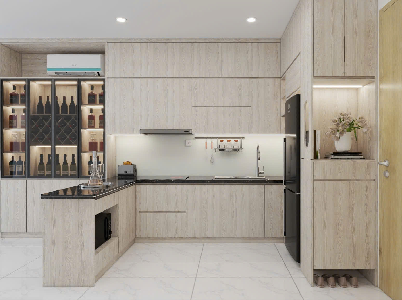 Tủ bếp Plywood 15