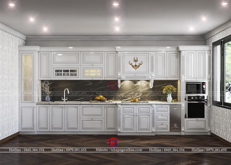 Tủ bếp tân cổ điển 7