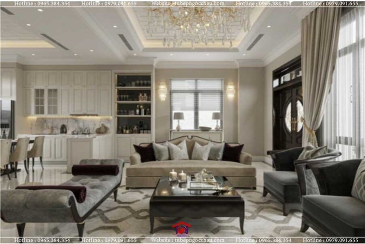 Mẫu thiết kế nội thất biệt thự cao cấp Villa San Hô - Vinhome Ocean Park