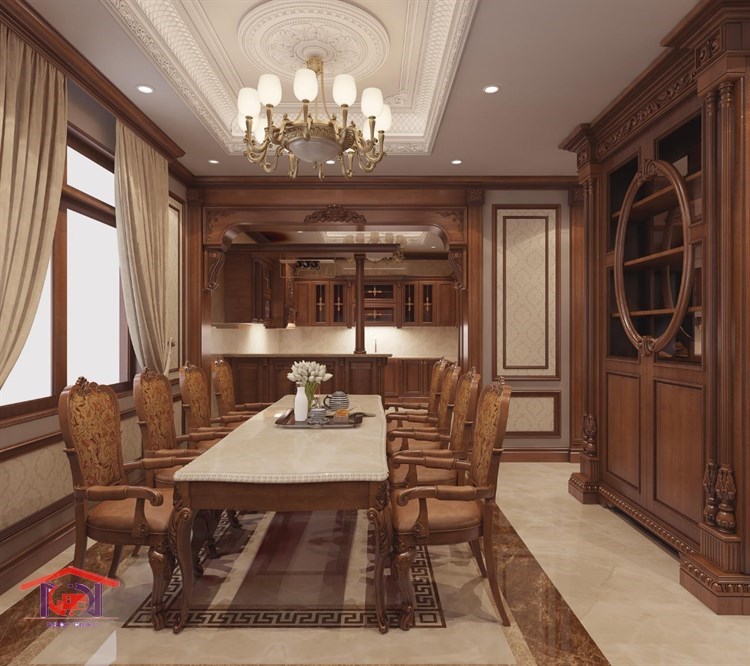 TỦ BẾP GÕ ĐỎ PACHY 7