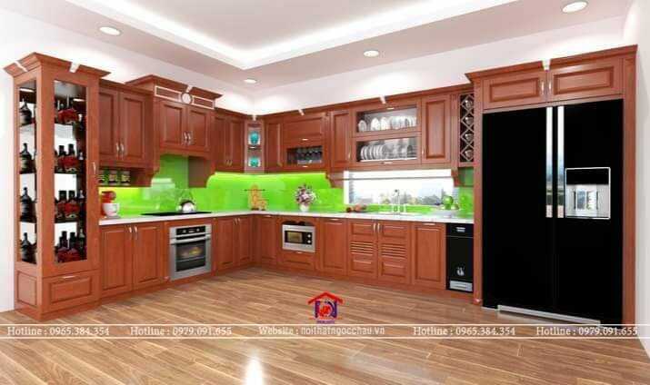 Tủ bếp tân cổ điển 35