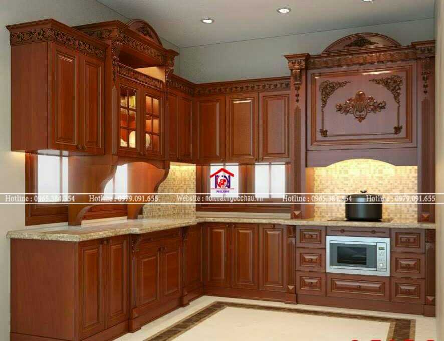 Tủ bếp tân cổ điển 36