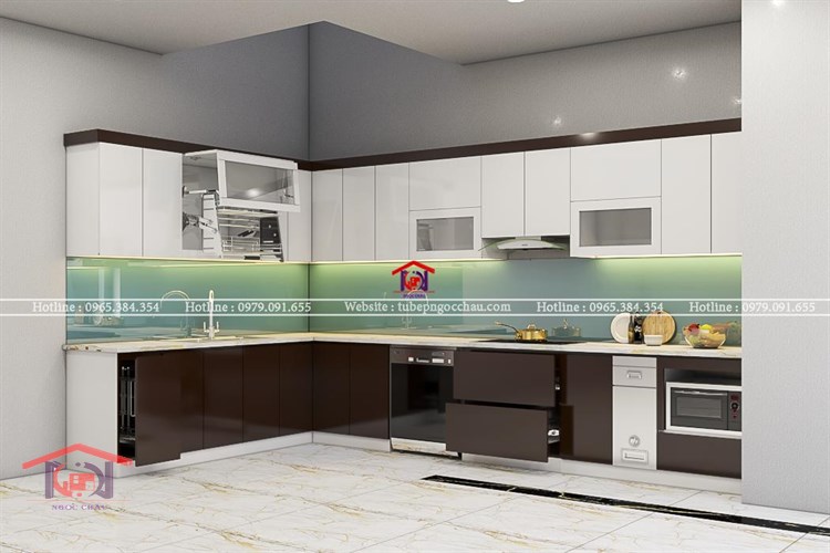 TỦ BẾP LAMINATE AN CƯỜNG 15