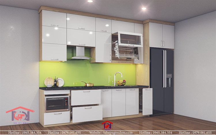 TỦ BẾP LAMINATE AN CƯỜNG 14