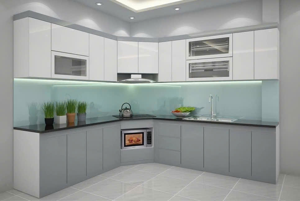 Tủ bếp acrylic AC 69