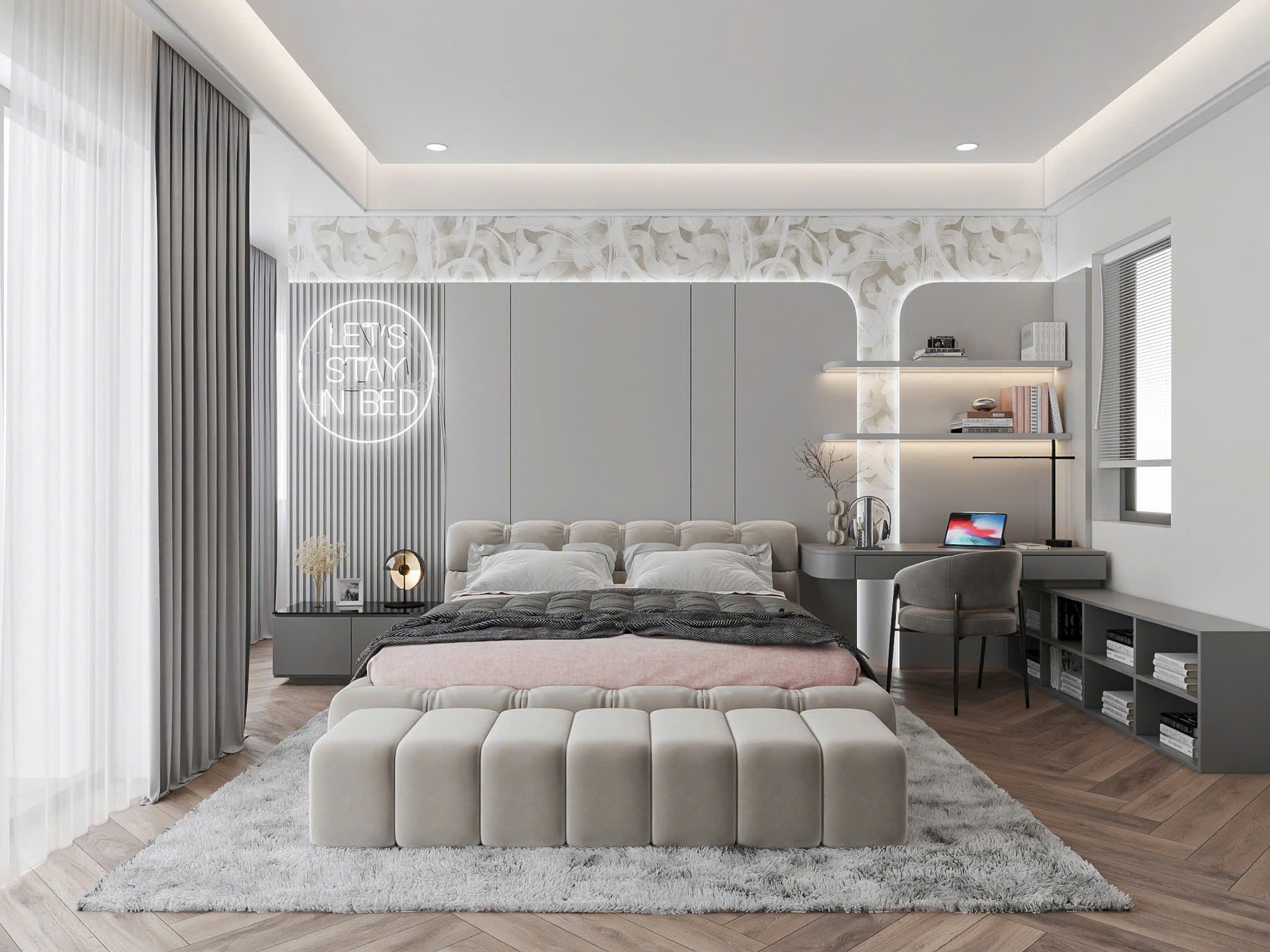 Thiết Kế Nội Thất Chung Cư Bắc Ninh- 3 Phòng Ngủ